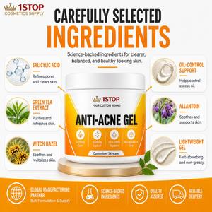 Lancement de la crème pour le visage à l'<span class=keywords><strong>acide</strong></span> <span class=keywords><strong>hyaluronique</strong></span> et aux céramides, crème pour peaux sujettes à l'acné, crème éclaircissante pour la peau sans <span class=keywords><strong>effets</strong></span> <span class=keywords><strong>secondaires</strong></span> - Product Image 3