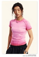 Camisetas desteñidas Vintage lavadas para mujer, camisetas ajustadas, ropa informal de moda para mujer, ropa superior lista para enviar, diseño personalizado