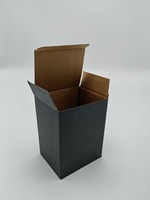Boîte en carton ondulé personnalisée de 2 mm d'épaisseur, structure E-flute, design uni, en matériau recyclé, imprimée en sérigraphie, pour usage domestique