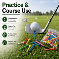 Vente en gros de tees de golf en vrac, avec logo personnalisé, en bois, bambou ou plastique, ensemble de tees de golf, fabricant OEM d'accessoires d'entraînement de golf