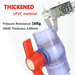 Válvula de Conexión Transparente para Tuberías de Riego, Válvula de Cierre de PVC para Acuarios y Peceras, Conector de Tubería - Product Image 3