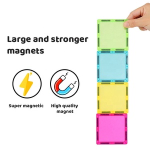 2024 <span class=keywords><strong>Cool</strong></span> Gadgets 3D <span class=keywords><strong>Montessori</strong></span> tige Transparent éducation jouet carreaux magnétiques cristal clair bloc de construction ensemble voiture - Product Image 3