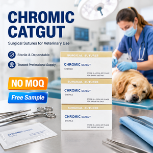 Suturas <span class=keywords><strong>de</strong></span> Catgut Crómico Veterinario <span class=keywords><strong>de</strong></span> Alta Calidad, Hilo Quirúrgico Absorbible Estéril para Mascotas - Product Image 5
