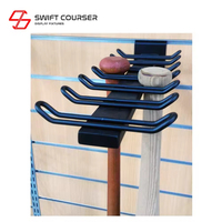 Étui de rangement et de présentation pour bâtons de baseball Swift Courser, finition noir/blanc, logo personnalisé, modèle d'exposition pour la vente au détail SW-015BH-2