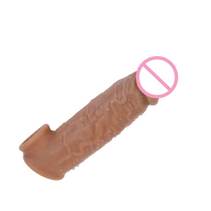 ของเล่นทางเพศสำหรับผู้ใหญ่ ปลอกอวัยวะเพศชายทำจากซิลิโคนเหลว ถุงยางอนามัยแบบปลอก ขยายขนาดอวัยวะเพศชาย ของเล่นเสริมความรู้สึกสำหรับผู้ชาย - Product Image 2