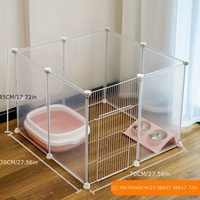 Clôture pour animaux de compagnie Cage intérieure pour chien Petite porte d'isolation moyenne pour maison Clôture pour animaux de compagnie Chenil Cage pour chien