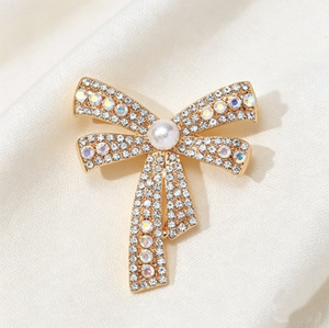 Bow Rhinestone <b>Buttons</b> <b>Gold</b> Base Crystal DIY Embellishments for Wedding Jewelry Accessories Alloy Plating Engagement Party Gift - Product Image 6