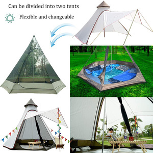 3-4 persone tenda di <span class=keywords><strong>Campeggio</strong></span> Tepee Tenda di Doppio Strato Esterno Indiani Teepee Tenda di Bell - Product Image 5