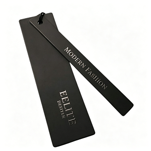 Etiquetas colgantes personalizadas, impresión de ropa, etiquetas de papel, etiquetas colgantes negras, etiquetas de precio, etiquetas personalizadas para marcas de ropa - Product Image 2