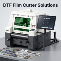 Solution de machine de découpe laser de film DTF entièrement automatique, zone de travail 900 x 700 mm, tête simple/double, découpeuse haute efficacité