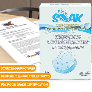 เม็ดสเตอริลลิซิงเพื่อทำความสะอาดฟันปลอมรีเทนเนอร์จัดตำแหน่ง - Product Image 3