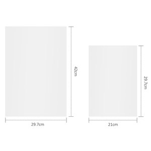 Rollo de película PET para sublimación DTF de 60 cm x 100 m, hojas A3 A4, doble cara, mate, brillante, película de impresión por transferencia de calor con despegue en caliente y en frío. - Product Image 1