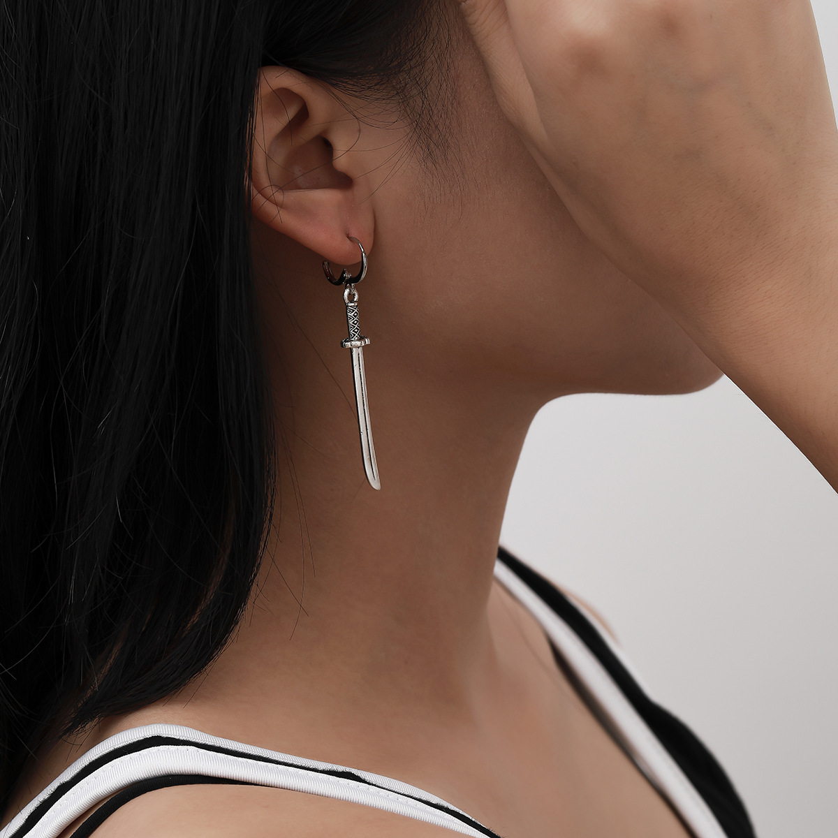 Boucles D'oreilles Femme En Argent 925 Plaqué Or | Créoles Géométrie Organique | Hypoallergénique Sans Nickel | Boîte Cadeau élégante