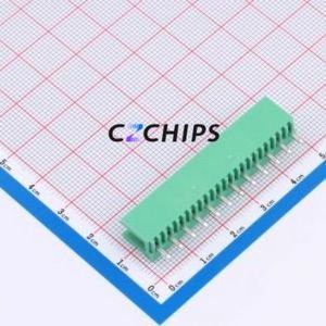 MXHT396V-3.96-12P-GN01-Cu-A Plug-in Terminal Block Through hole,P=3.96mm Board-to-Board / Socket - Open 1x12P 3.96mm Green - Product Image 2