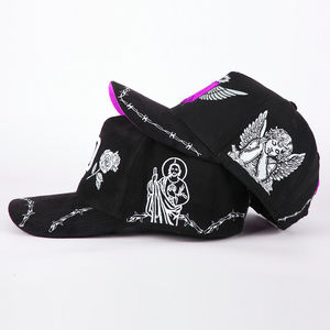 قبعة جلد مدبوغ كلاسيكية عالية الجودة بشعار مطرز مخصص ، 5 ألواح ، حافة منحنية رياضية Gorras os مع شعار - Product Image 3