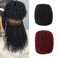 Offerta Speciale: Capelli Umani Afro Kinky Bulk, Produttore di Capelli Brasiliani Kinky Bulk, Extension per Trecce, Capelli Kinky per Dreadlocks