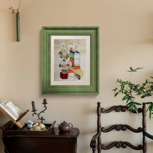 Cadre <span class=keywords><strong>photo</strong></span> haut de gamme en bois fait main, profil épais, texture ondulée sculptée, finition scintillante, entièrement personnalisable - Product Image 3