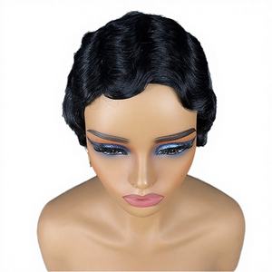 Parrucca Corta Alia con Calotta Piccola per Capelli Biondi, Frontale in Pizzo, Base in Pizzo, Densità 150%, Capelli Umani Remy, Vendita Calda per Donne - Product Image 6