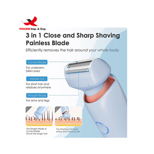 Usb Rechargeable Female <b>Epilator</b> Women Shaver Hair Removal Electric Lady Shaving Trimmer Bikini Legs Body Depilador - Product Image 3
