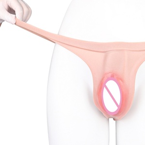FAAK Bragas de silicona tipo T-back para personas transgénero y travestis, bragas realistas con vagina y tubo insertable, juguetes sexuales - Product Image 6