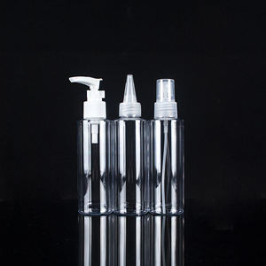 Bottiglia all'ingrosso di plastica trasparente per animali domestici bottiglia di sapone liquido con Spray - Product Image 1