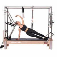 Meja Trapeze Reformer Cadillac 3 in 1 dari Kayu Maple Solid - "Satu Unit, Peningkatan Studio Lengkap" Grosir Pabrik OEM