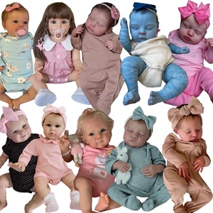 Poupée bébé reborn en gros pour les enfants, cadeaux pour filles, jouet réaliste et mignon, nouveau-né simulé, accessoires de jeu d'imitation - Product Image 1
