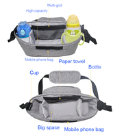 Sac de poussette pour soins infirmiers OEM ODM, sacs à couches avec poches isolées, porte-gobelet de voyage à épaule, housse, organisateur de sac de landau