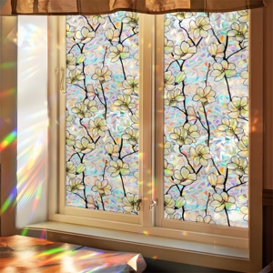 <span class=keywords><strong>Film</strong></span> adhésif décoratif statique <span class=keywords><strong>en</strong></span> PET teinté, design moderne, pour vitres, effet vitrail, <span class=keywords><strong>film</strong></span> de confidentialité, autocollants de fenêtre <span class=keywords><strong>arc</strong></span>-<span class=keywords><strong>en</strong></span>-<span class=keywords><strong>ciel</strong></span> 3D pour la maison - Product Image 1