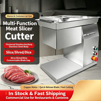 Nouvelle machine à découper la viande fraîche automatique multifonctionnelle de bureau en acier inoxydable, grande capacité, processeur de viande électrique