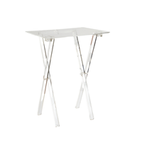 Benutzer definierte klare Lucite Klapptisch für Wohnzimmer Ende Couch tisch