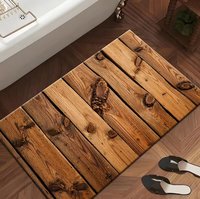 Tapis de bain antidérapant en polyester fabriqué à la machine, avec support en PVC écologique, séchage rapide, usage domestique, rembourré, résistant au feu, vente en gros