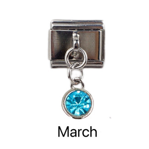 Módulo italiano Pulsera Colgante Transfronterizo Caliente Gratis DIY Costura Elástica Encanto Pulsera Birthstone Series - Product Image 3