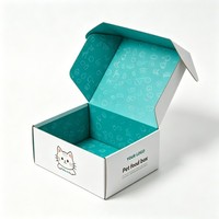 Boîte en papier biodégradable personnalisable et recyclable pour l'emballage de nourriture pour animaux, jouets, collations et nutriments, vente en gros