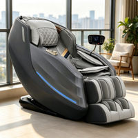 Fauteuil de massage portable zéro gravité, gain de place, mural, relaxant corps entier, chauffant, pétrissant, tapotant, airbag, rouleau de massage des pieds, pour la maison
