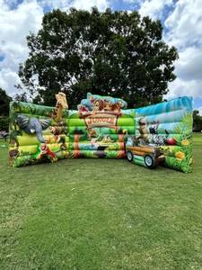 3D 사파리 동물 사진 벽 사파리 셀카 스테이션, 풍선 야생 동물 공원 셀카 스테이션, 판매용 풍선 배경 - Product Image 3