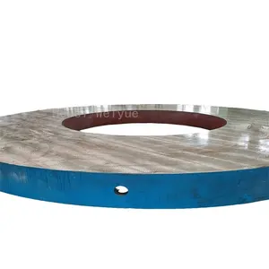 Platform besi cor bulat biaya pemrosesan t-groove dapat dilepaskan dari diameter 3 meter pelat lasan