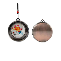 Lecteur MP3 bouddhiste personnalisé avec motif lotus, haut-parleur et carte TF, idéal pour la prière ou comme cadeau