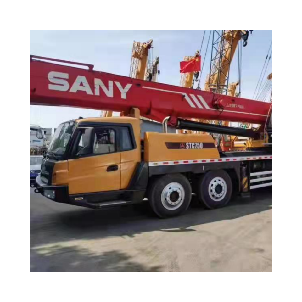Подержанные автокраны марки Sany STC750 75-тонные краны в хорошем рабочем состоянии строительная техника