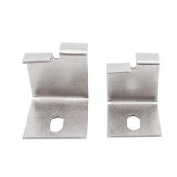 Support de protection d'angle en acier inoxydable 304 pour marbre - Système de revêtement mural et de revêtement d'angle pour escaliers et murs (montant/descendant)