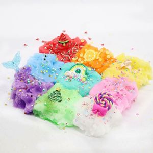 Colorful Fruit Cotton Clay <b>Slime</b> <b>Kit</b> with Bow and Plastic Box for Kids-Eco-friendly Playdough and Clay Toys - Product Image 3
