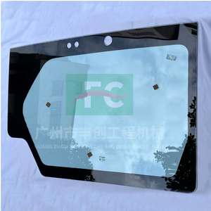 486-5461 Venta caliente de vidrio templado Caterpillar 320GC 323GC 325GC 330GC 336GC 345GC 349GC Operado Trolley Door Glass - Product Image 1