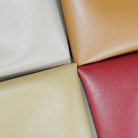Les fabricants promeuvent divers modèles de cuir synthétique PVC texturé en fibre ultra-fine Nappa