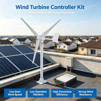 Éolienne personnalisable 3KW 48V avec contrôleur assorti, fonctionnement silencieux et prix d'usine