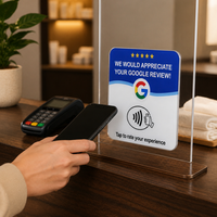 Vorx Tech NTAG213 NFC RFID-Karte mit Mini-Tag und QR-Code für Zugangskontrolle in Geschäften, Salons, Cafés & Hotels