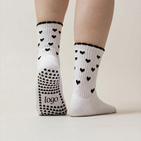 Chaussettes de yoga antidérapantes personnalisées de haute qualité, tricotées, échantillons rapides d'usine, Pilates, enfants, adultes, faible MOQ, mélange de coton, populaires