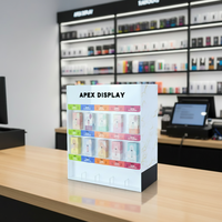 Présentoir de comptoir en acrylique en stock, support pour cigarettes, conception personnalisée prise en charge, présentoir pour tabac sans fumée