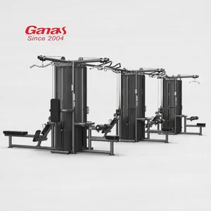 Ganas Gym Equipment Strength Training Multi Function Station 14 Stacks Jungle Gym All in One Cable Machine