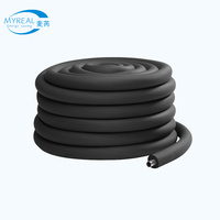 Tube d'isolation en caoutchouc élastomère à cellules fermées en mousse de nitrile industrielle pour la climatisation et la réfrigération HVAC Eco