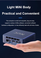 Mini PC Portátil Intel Quad Core Nuc N100, Frecuencia Turbo 3.6GHz, RAM DDR5, Mini Computadora con Puerto Tipo-C, Puerto USB3.2 4K, PC de Escritorio